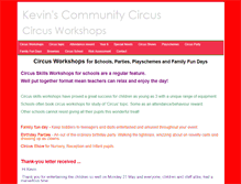 Tablet Screenshot of kevinscircus.com
